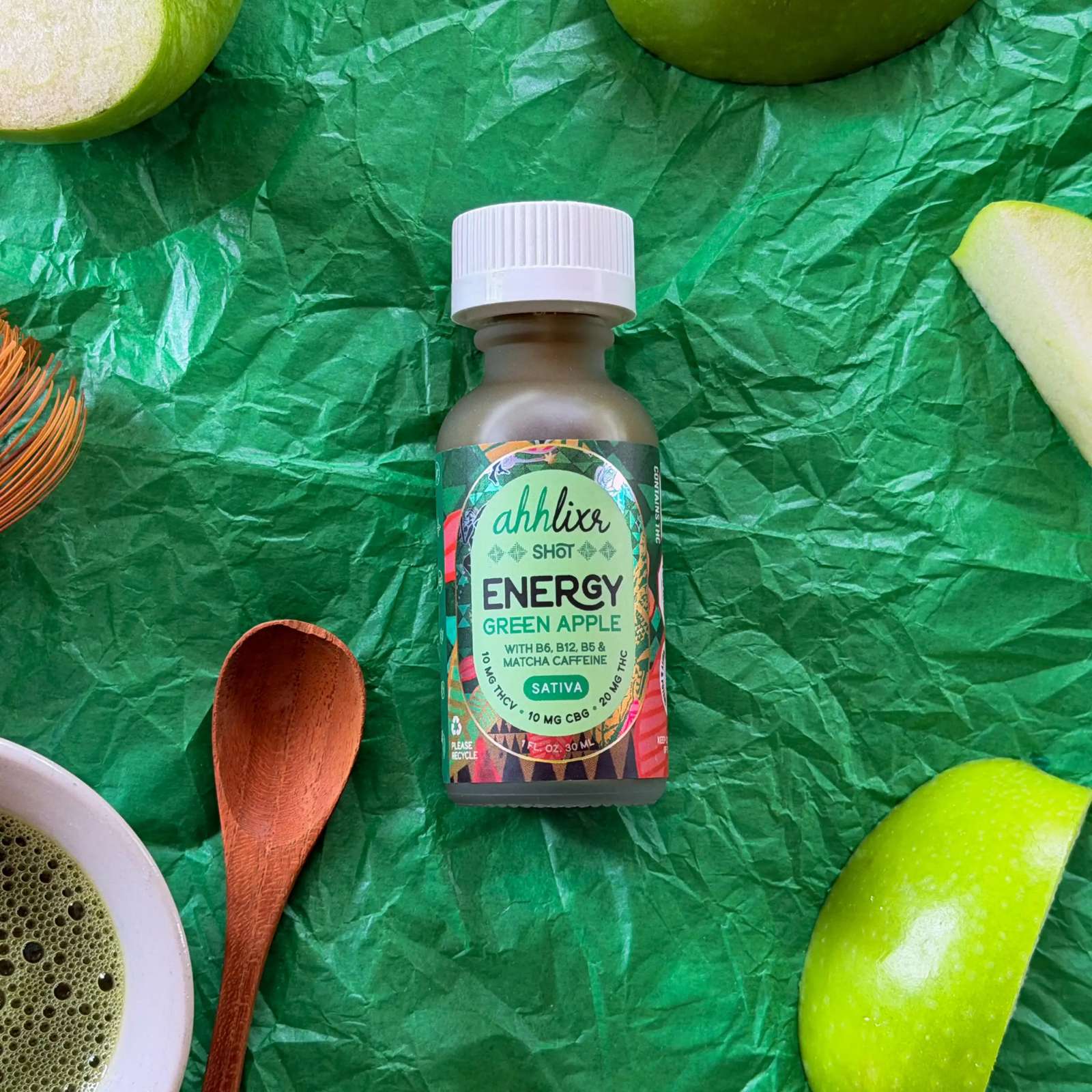 *Energy* Green Apple Wellness Shot (20mg) | Ahh Moments