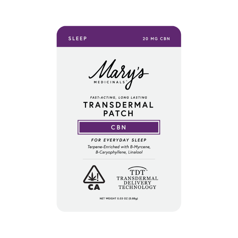 Mary's Sleep CBN Transdermal Patch 20mg