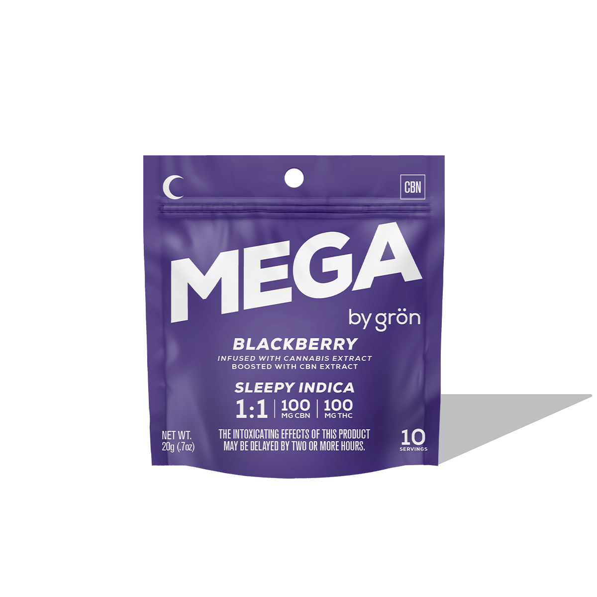 Edibles | Gron | Mega | Blackberry 1:1 | 10pk | 100mg