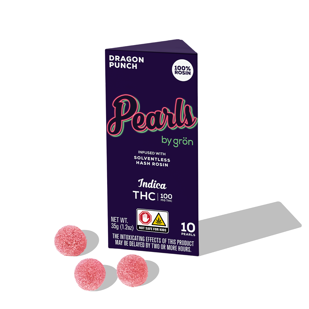 Dragon Punch | Hash Rosin 10pk - 100mg | Edibles | Grön | Molly