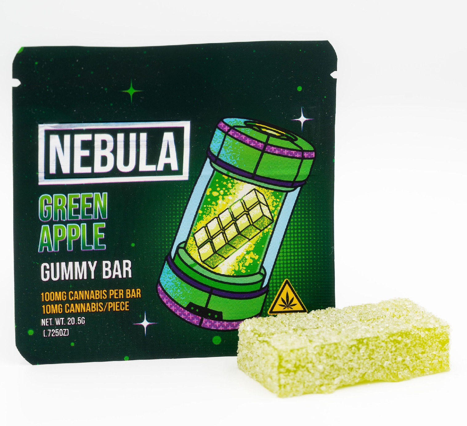 Gummy Bar - Green Apple - 100mg THC