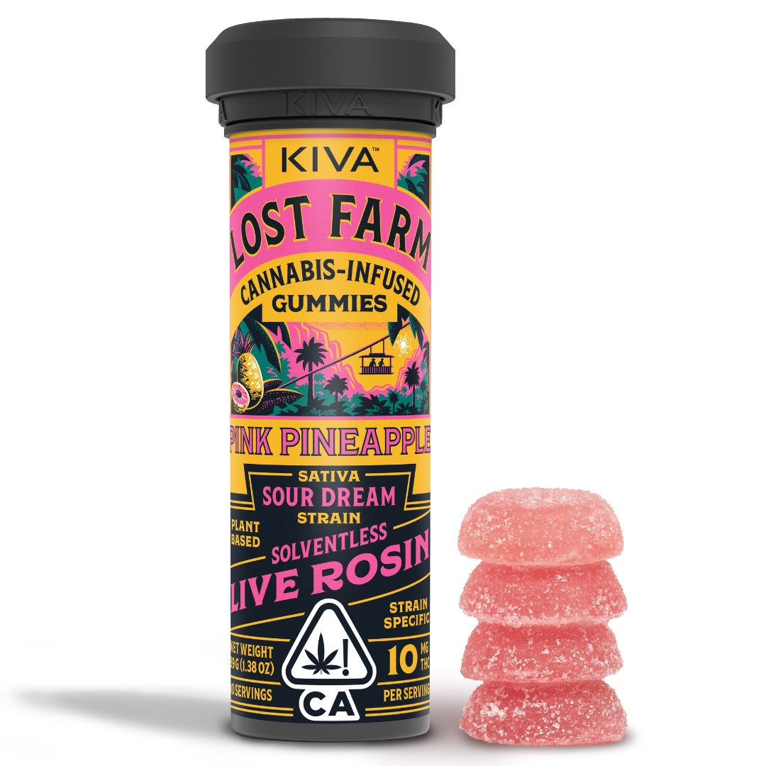 Lost Farm - Edible: Pink Pineapple (Rosin Gummy) - 100mg