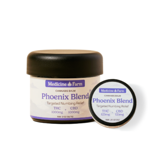 Medicine Farm | Phoenix Blend | Targeted Numbing Balm | 1:1 1000mg THC:CBD