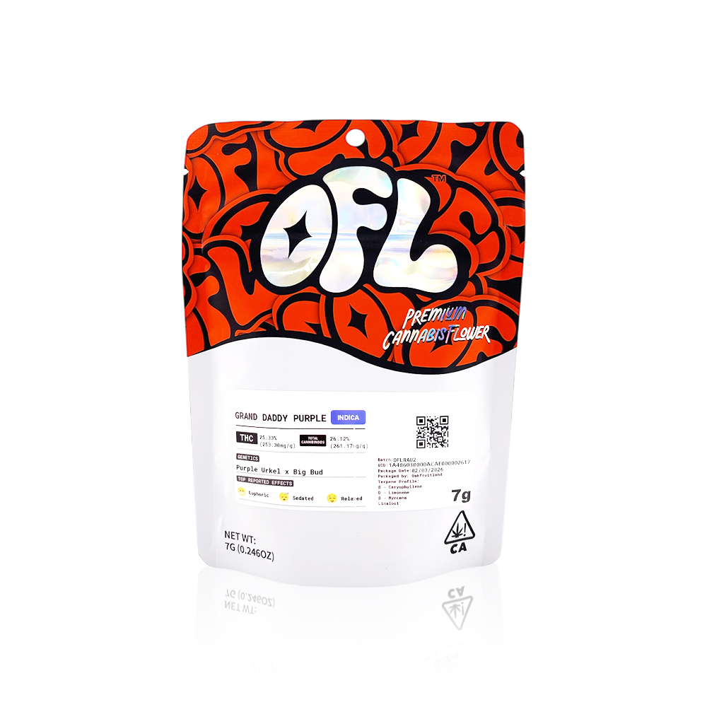 OAKFRUITLAND - Flower - Grand Daddy Purple - 7G