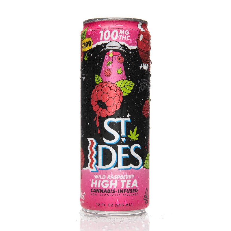 St Ides Wild Raspberry High Tea Drink 100mg