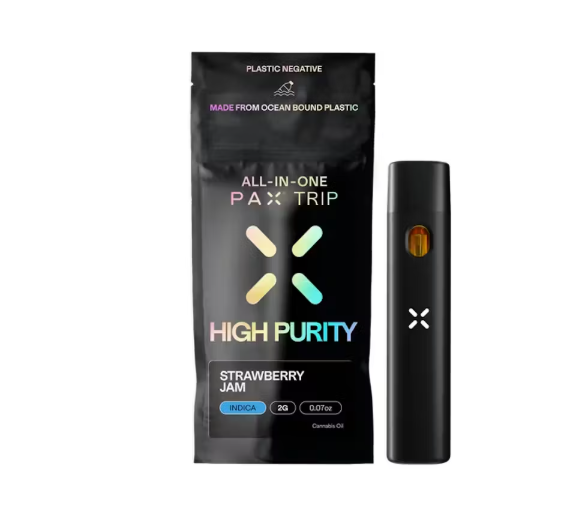PAX High Purity THC Strawberry Jam 2g Disposable