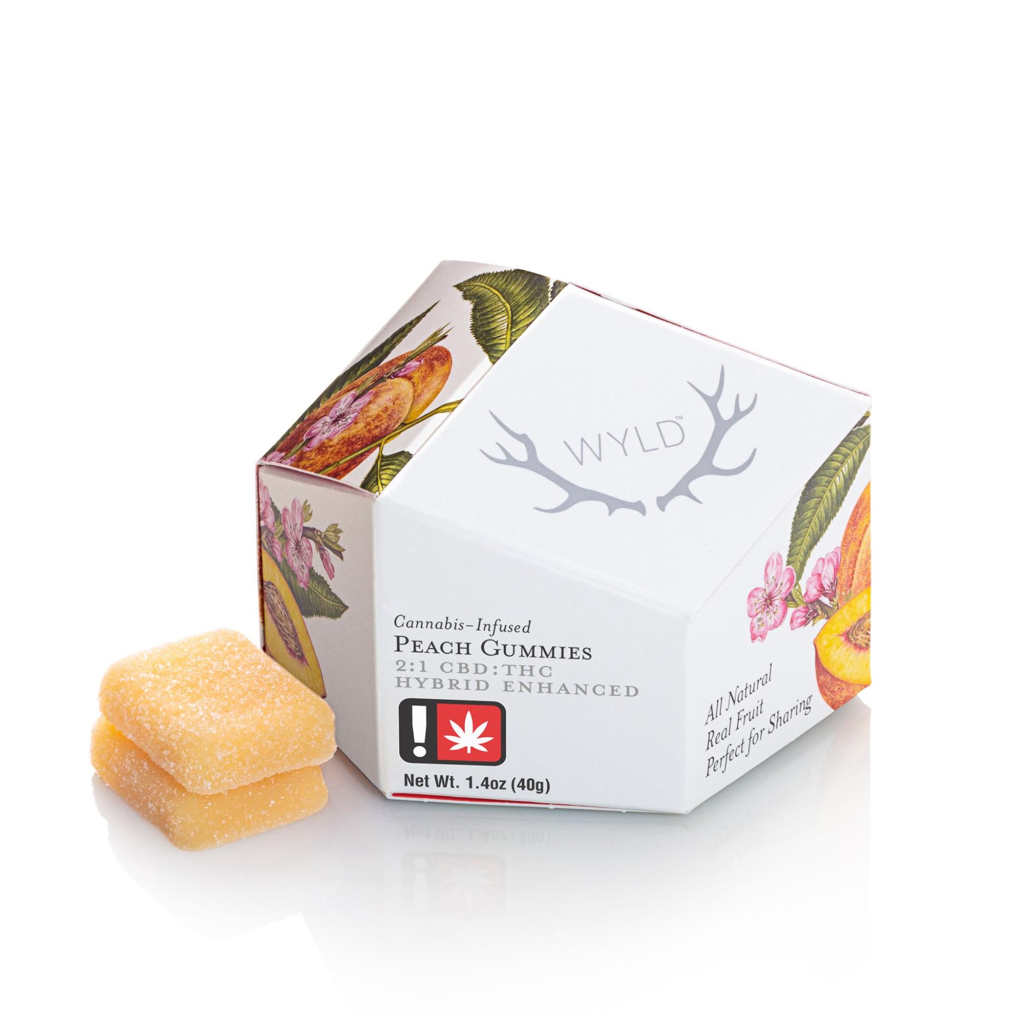 WYLD | Peach | 2:1 CBD:THC | 10pk