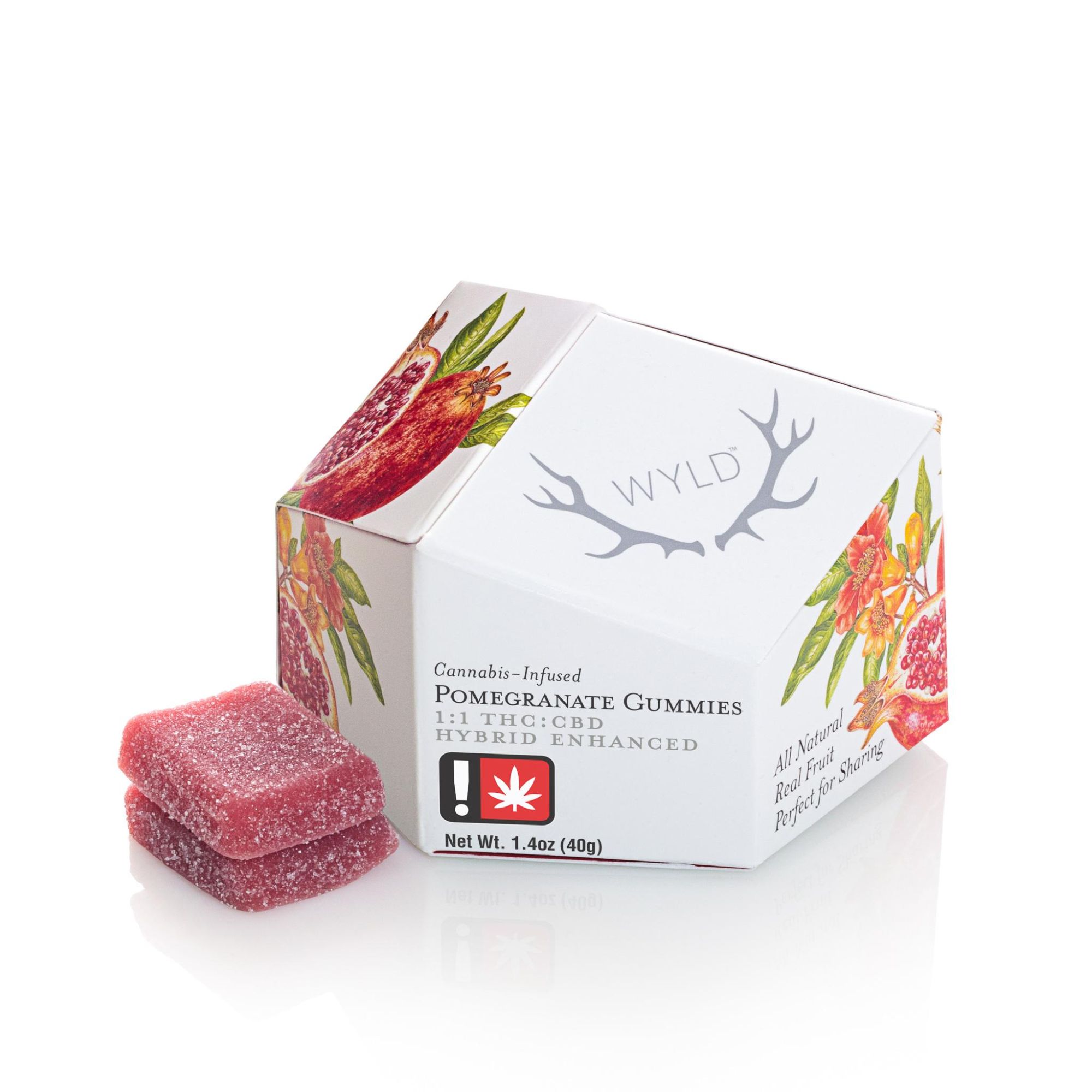 WYLD | Pomegranate | 1:1 THC:CBD | 10pk