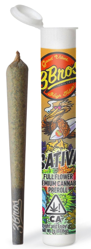 3 BROS: Strawberries & Cream 1g Pre-Roll (S)