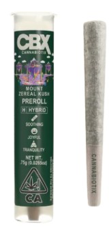 CANNABIOTIX: Mount Zereal Kush .75g Pre-Roll (H)
