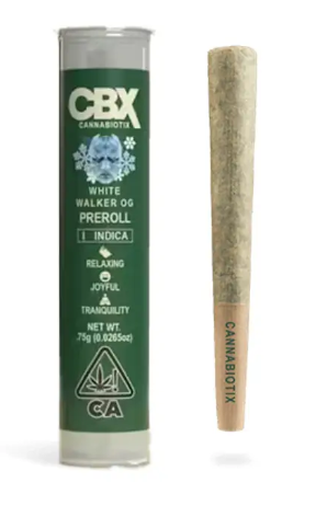 CANNABIOTIX: White Walker OG .75g Pre-Roll (I)