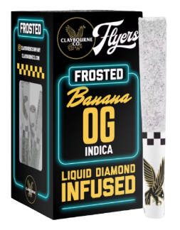 CLAYBOURNE CO: Banana OG .5g Frosted Infused Prerolls 5pk/2.5g (I)