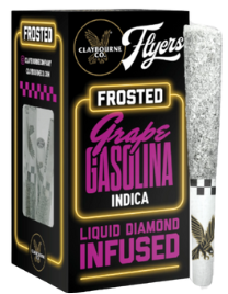 CLAYBOURNE CO: Grape Gasolina .5g Frosted Infused Pre-Rolls 5pk/2.5g (I)