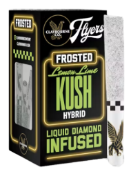 CLAYBOURNE CO: Lemon Lime Kush .5g Frosted Infused Prerolls 5pk/2.5g (H)