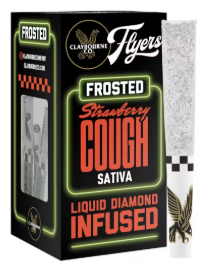 CLAYBOURNE CO: Strawberry Cough .5g Frosted Infused Pre-Rolls 5pk/2.5g (S)