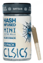 CLSICS: Blue Crack Hash Infused .3g Pre-Roll 10-Pack/3g (S)