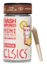 CLSICS: Pink Lemon Up Hash Infused .3g Pre-Roll 10-Pack/3g (H)