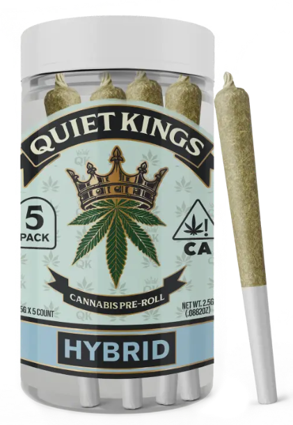 QUIET KINGS: Lemon Fuel OG .5g Pre-Roll 5pk/2.5g (H)