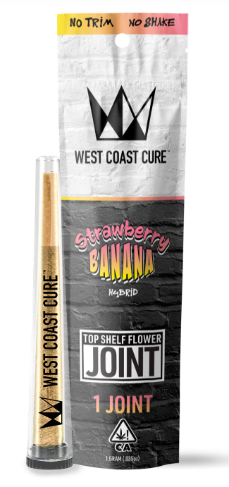 WEST COAST CURE: Strawberry Banana OG 1g Pre-Roll (H)