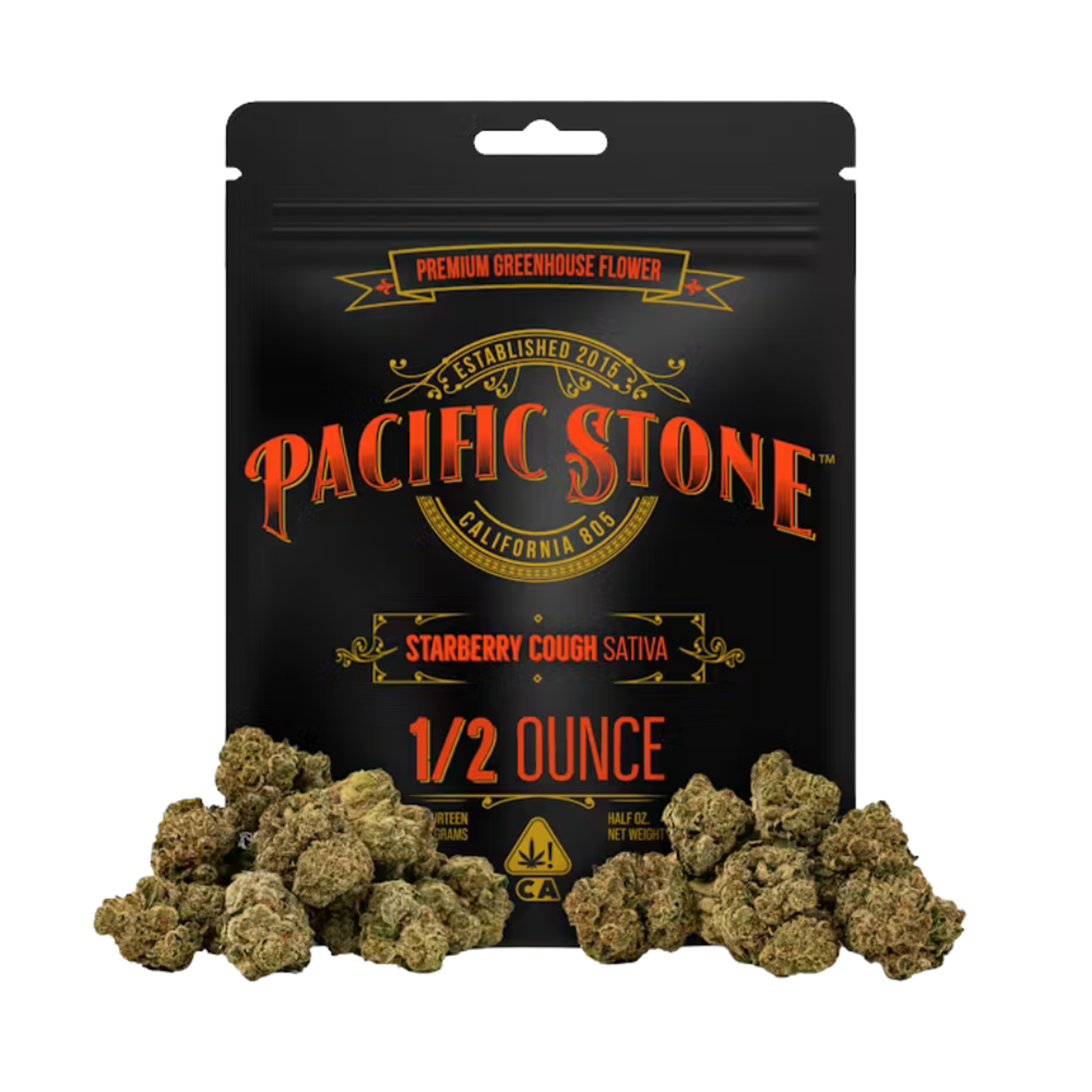Pacific Stone Starberry Cough Half Ounce Flower Strain (sativa), 14g