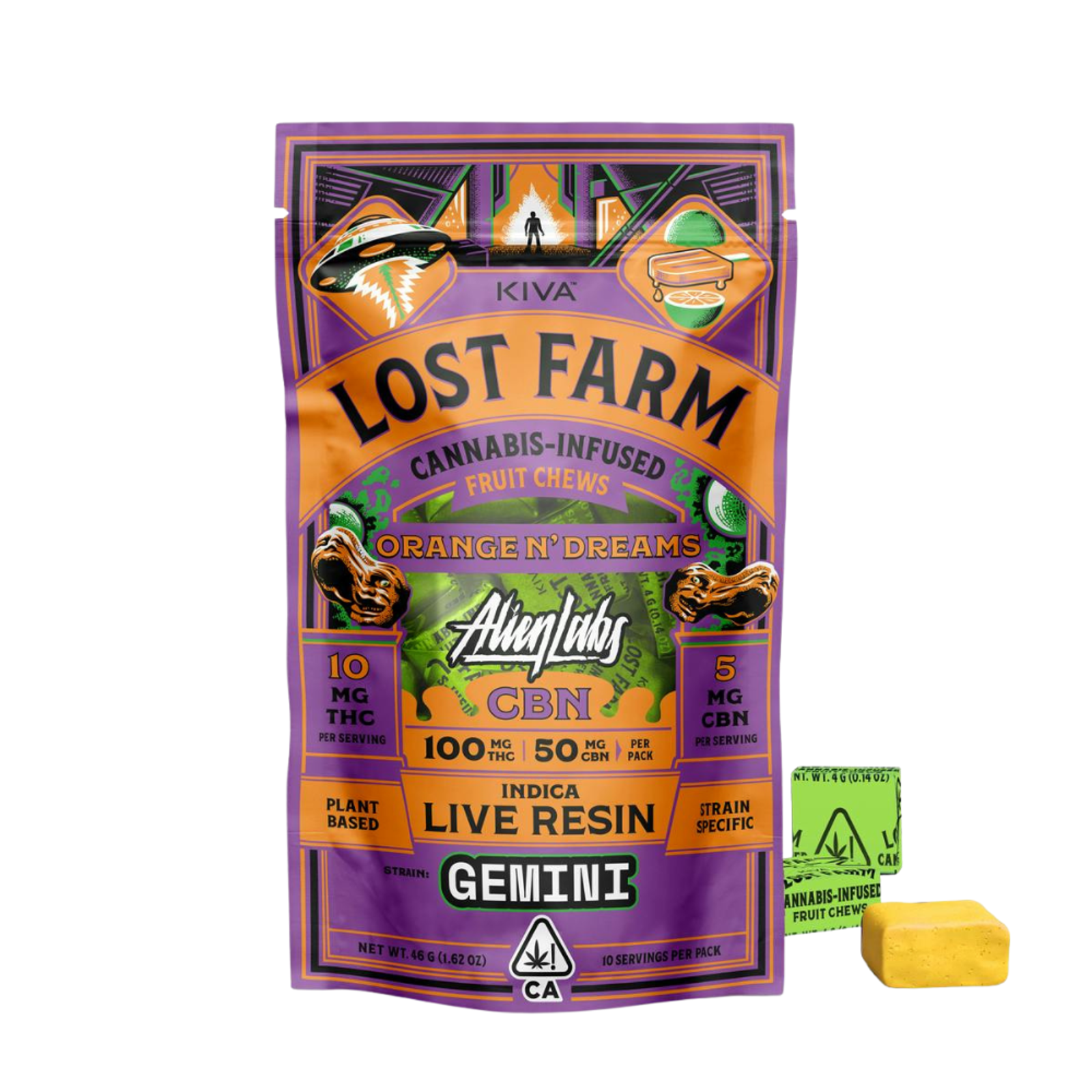 Orange N Dreams x Gemini 10:5 Live Resin Fruit Chews