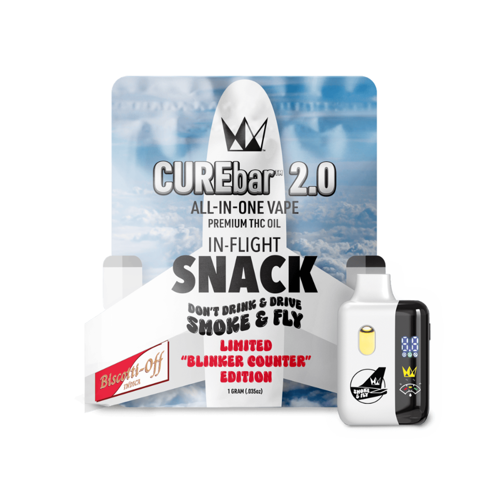 flying smoke and vape Fly Biscotti Off All-in-One Variant:Sour Gush milkyway 20mg Elf Bar 600