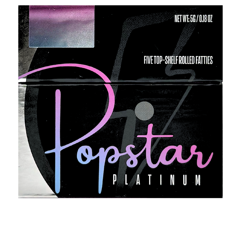 Popstar Platinum - Nameless - Mega Wellness - Preroll Pack - 5pk - 5.0g