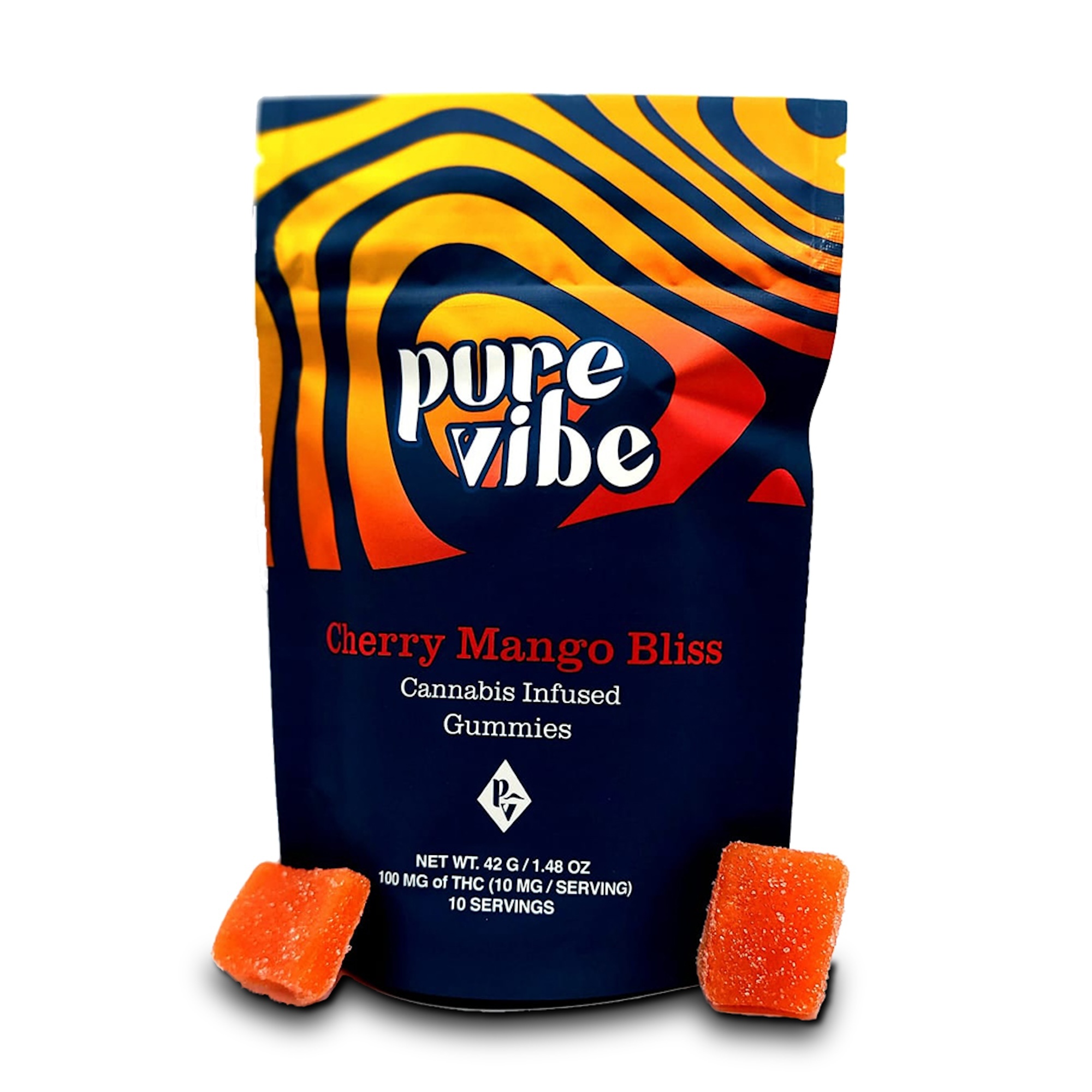 Cherry Mango Bliss 10mg Gummies 10 Pack | Pure Vibe