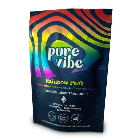 Pure Vibe | Rainbow | 100MG 10Pcs