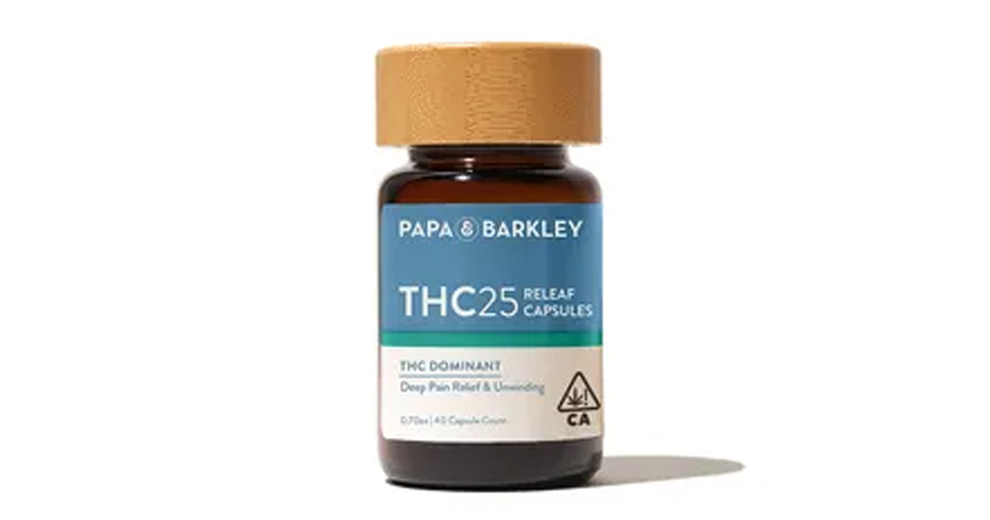 Mission Valley - Papa & Barkley - 25mg THC Capsules - 40ct