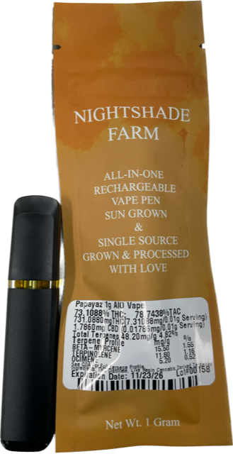 Nightshade Farms | Papayaz | 1g AIO
