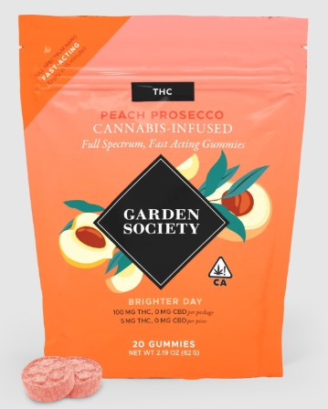 Garden Society Peach Prosecco Gummies