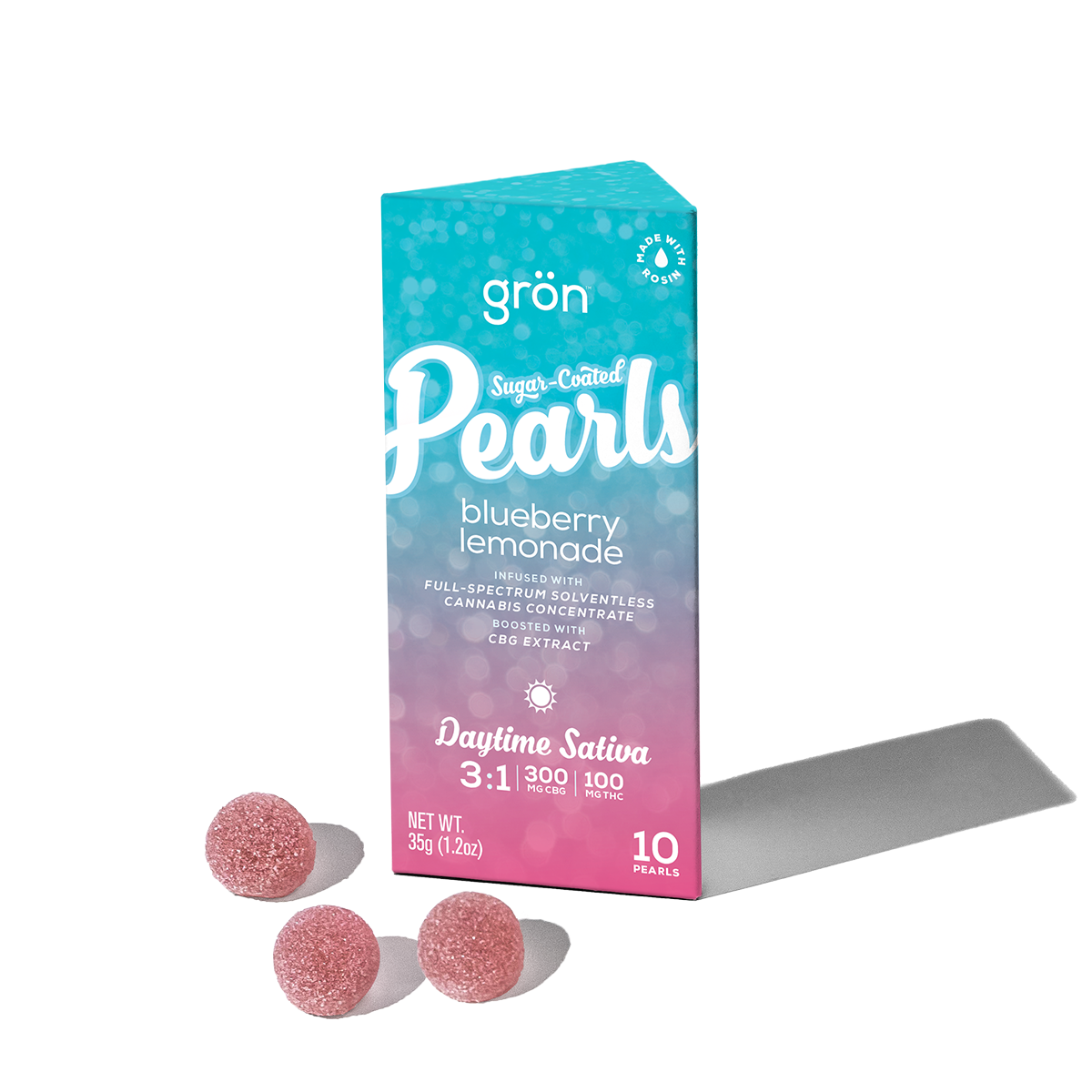 Gron | Pearls | Blueberry Lemonade 10pk | 3:1 CBG:THC