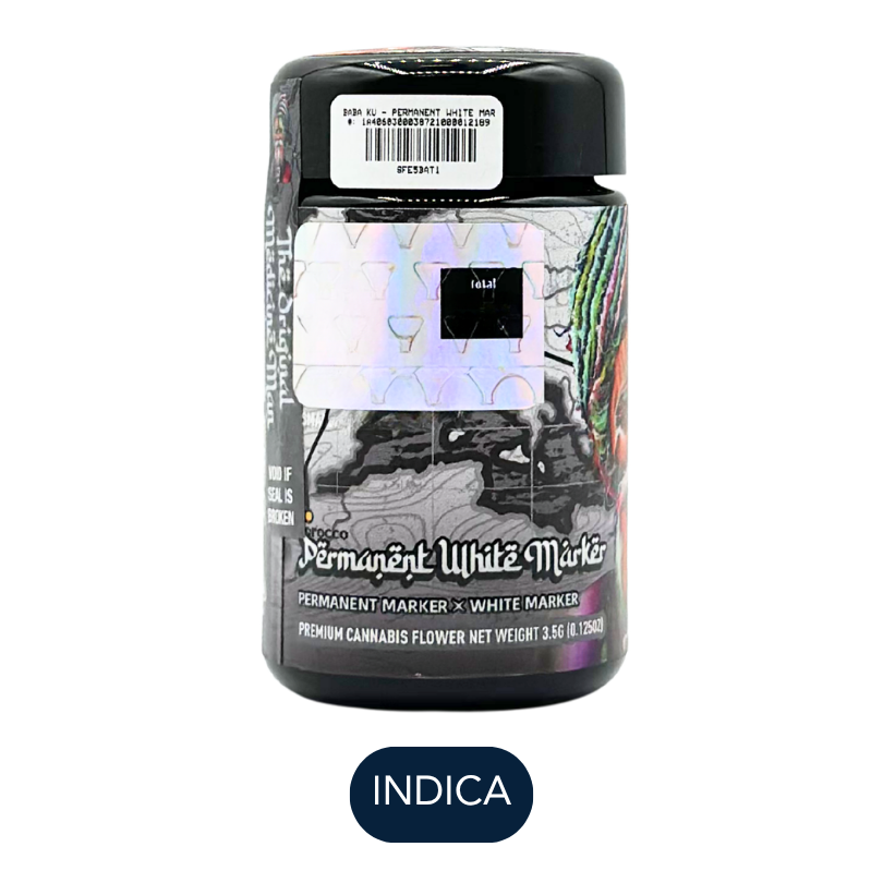 Baba Ku - Permanent White Marker #16 - Flower - 3.5g