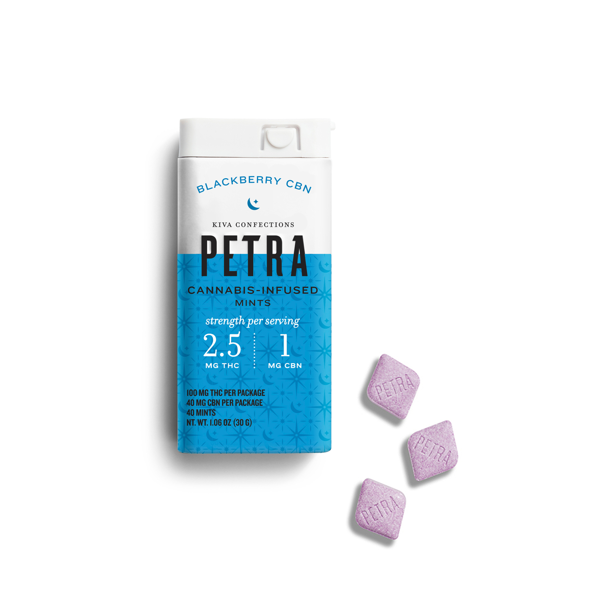 Mints | Blackberry CBN | Petras | 40pk | 100mg