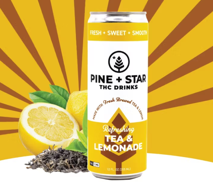 Pine + Star Tea & Lemonade 5mg 12oz