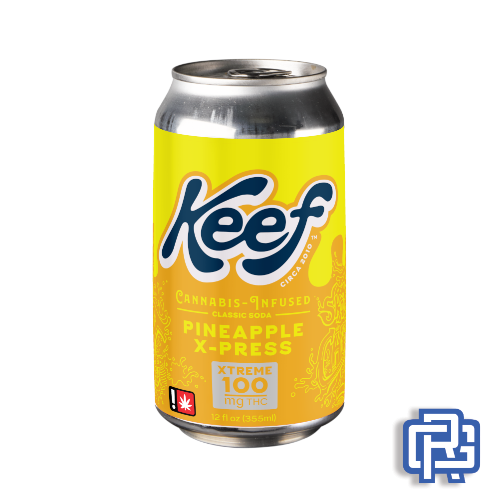 Pineapple X-press Soda | 12oz 100mg (THC)