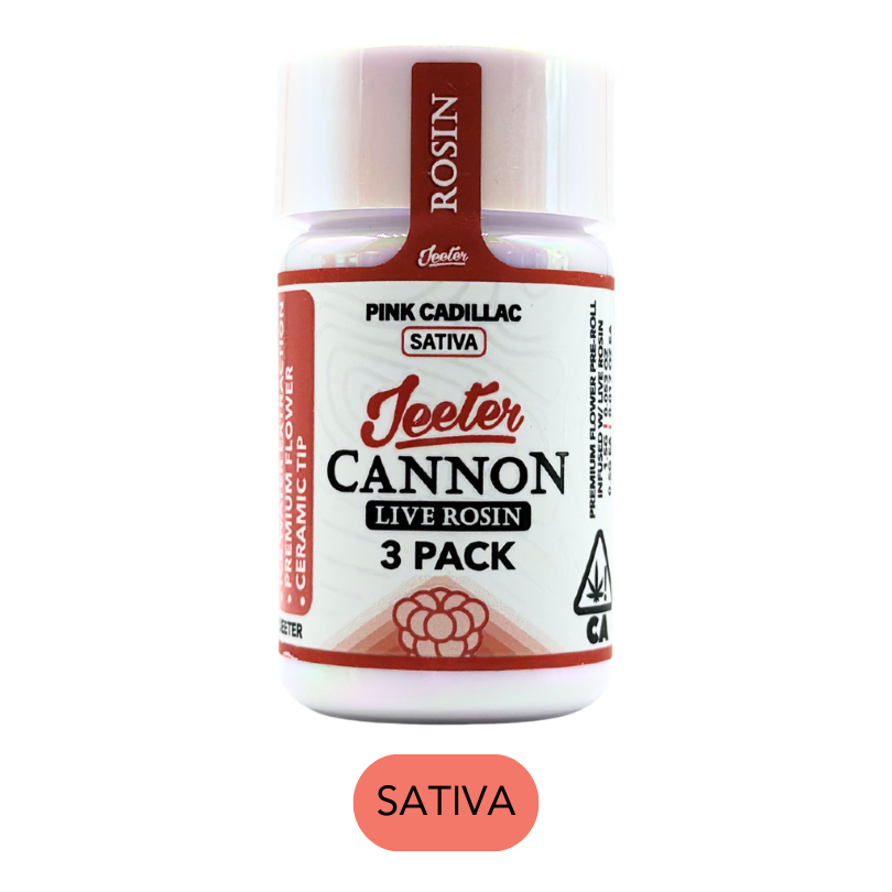 Jeeter - Baby Cannon Live Rosin - Pink Cadillac - Infused Preroll Pack - 3pk - 1.5g