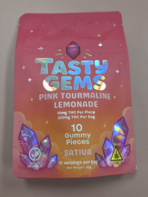 Tasty Gems | 100mg Edible | Sativa Pink Lemonade