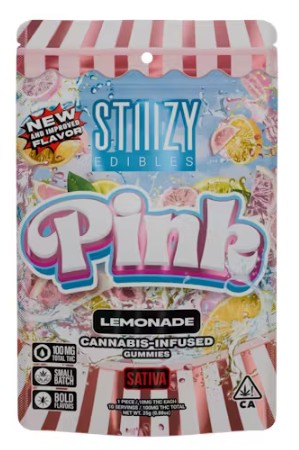 Stiiizy Pink Lemonade Gummies 100mg PD