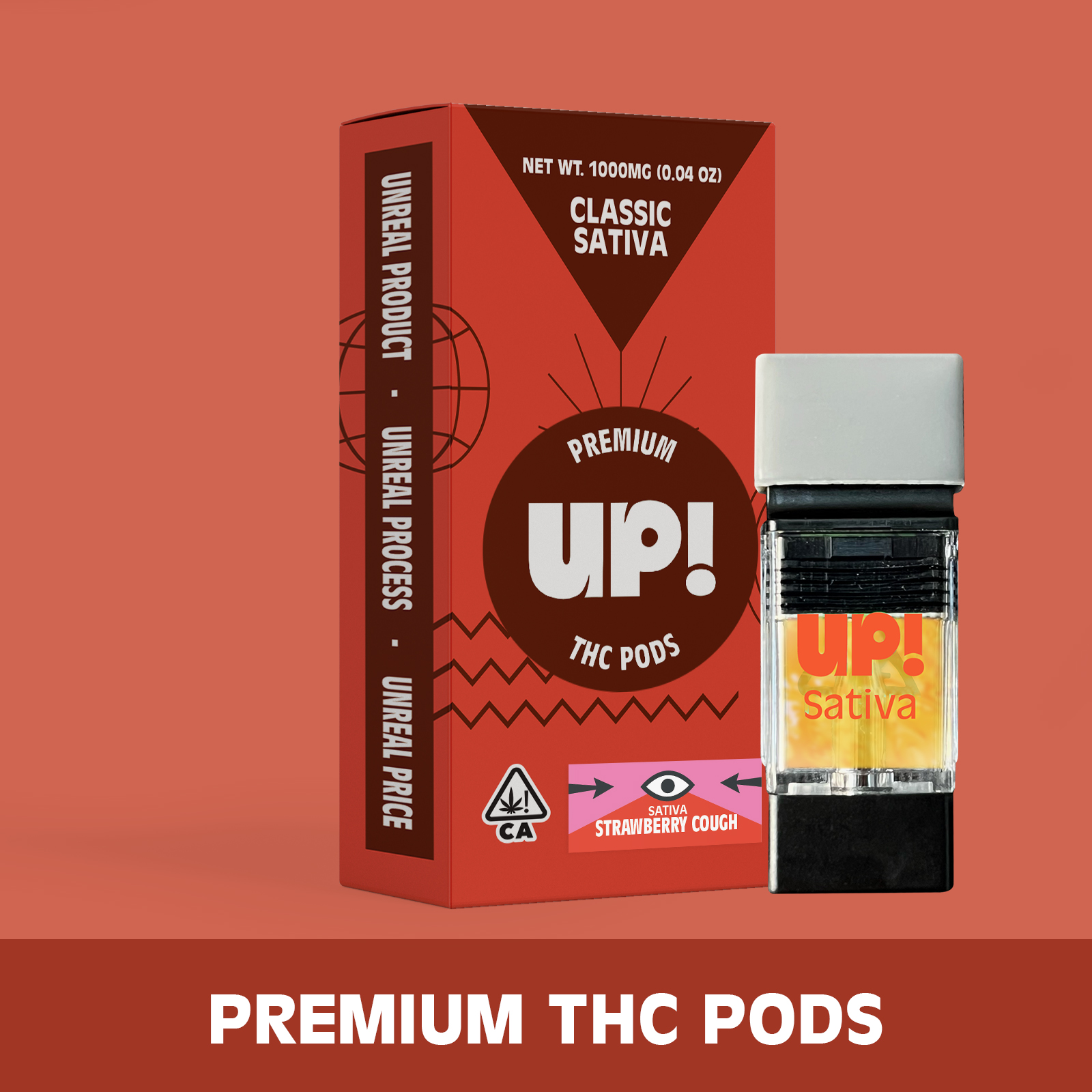 UP!: Strawberry Cough 1g Classic Pod (S)
