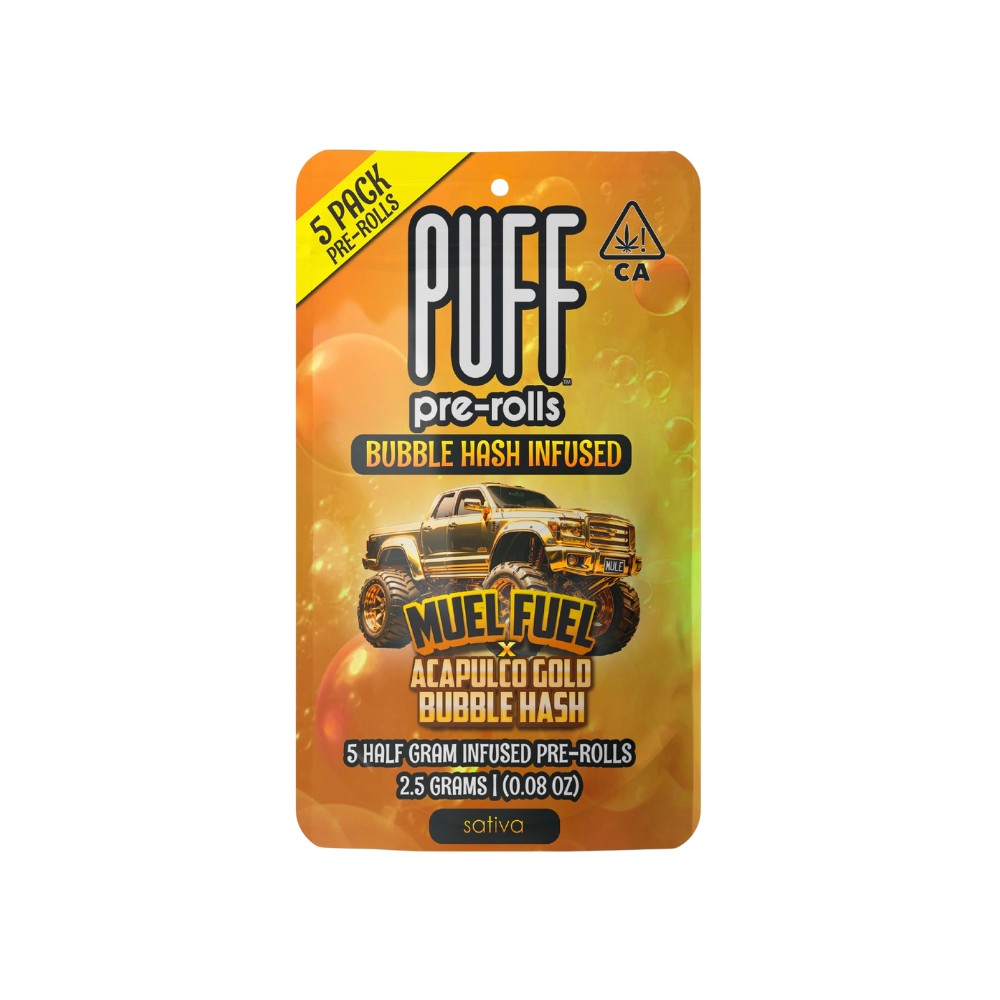 BUBBLE HASH 5 PACK - MULE FUEL X ACAPULCO GOLD .5G - PUFF