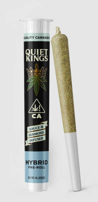 Quiet Kings Infused Preroll 1g Peach Rings