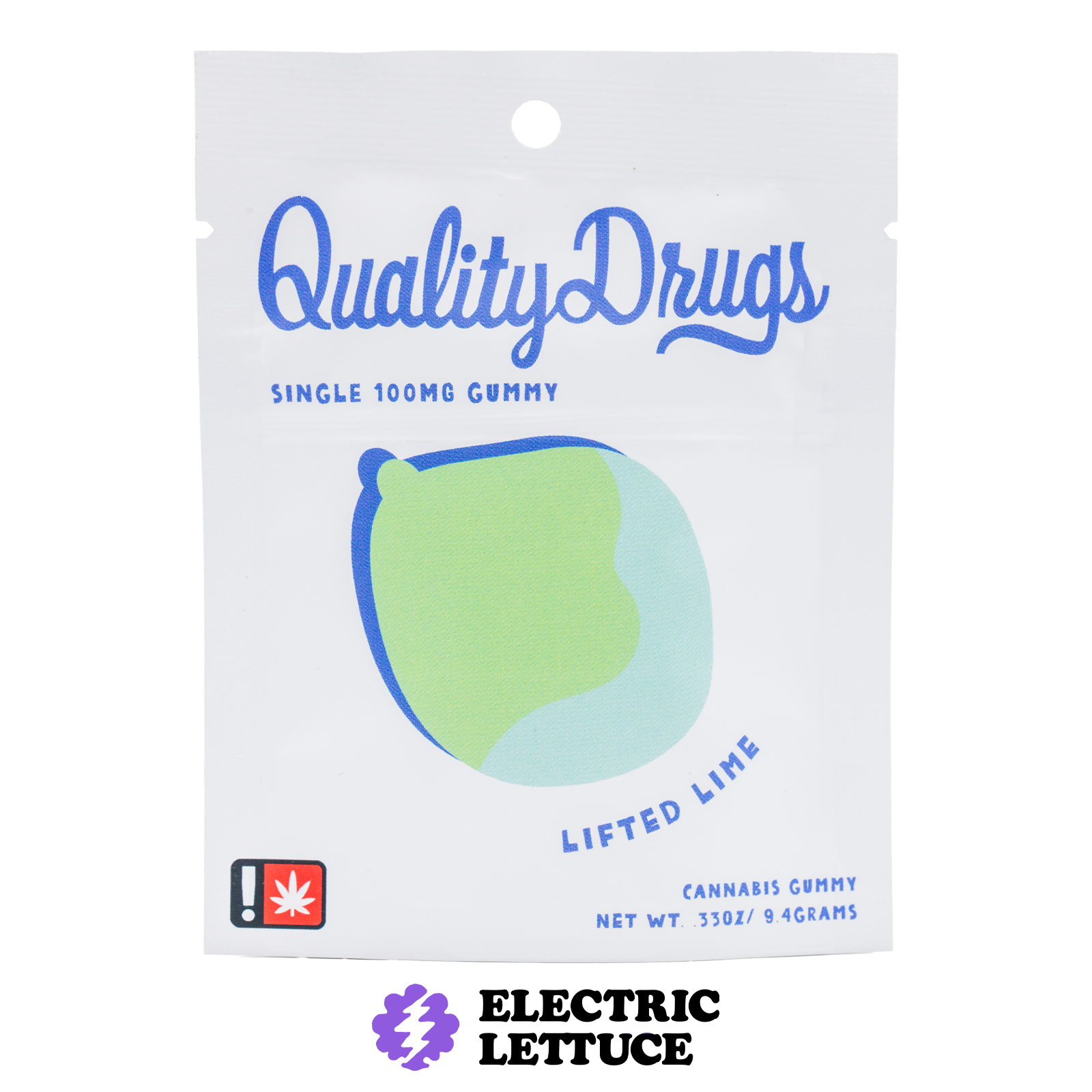 Quality Drugs Lime Single Gummy 100mg