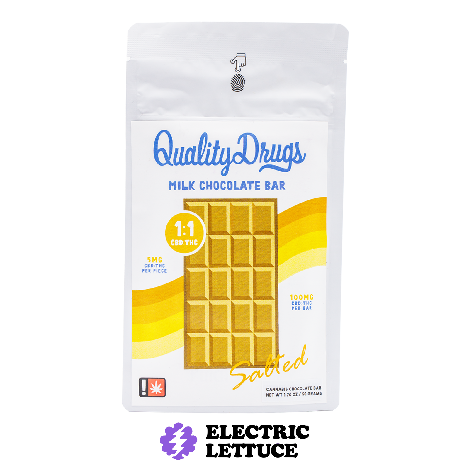 Quality Drugs 1:1 Salted Milk Chocolate Bar