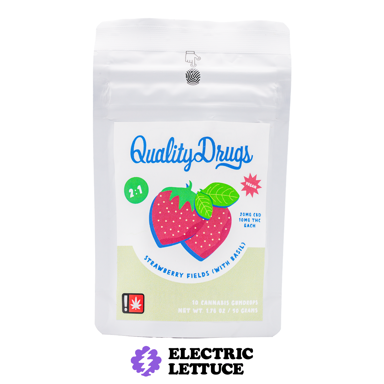 Quality Drugs Strawberry Fields 2:1 10pk Gumdrops
