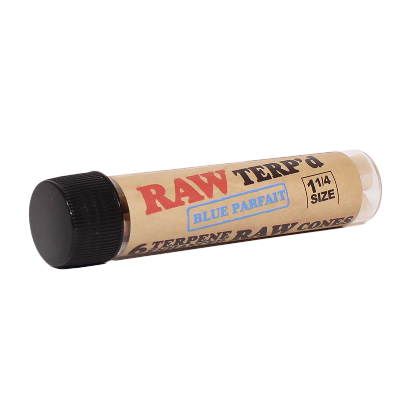 RAW | Terp'd Pre Roll Cones | 1 1/4 Size | Blue Parfait | 6pk