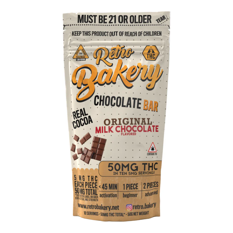 Milk Chocolate Bar 5mg THC - 10 pieces