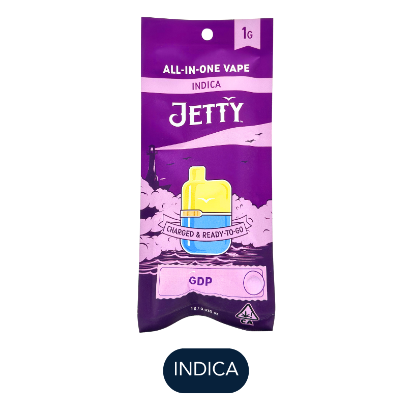 Jetty - High THC - Granddaddy Purple - RTU - 1.0g