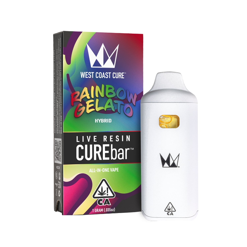 West Coast Cure - Rainbow Gelato Live Resin CUREbar 1g